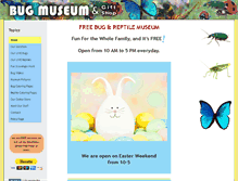 Tablet Screenshot of bugmuseum.com